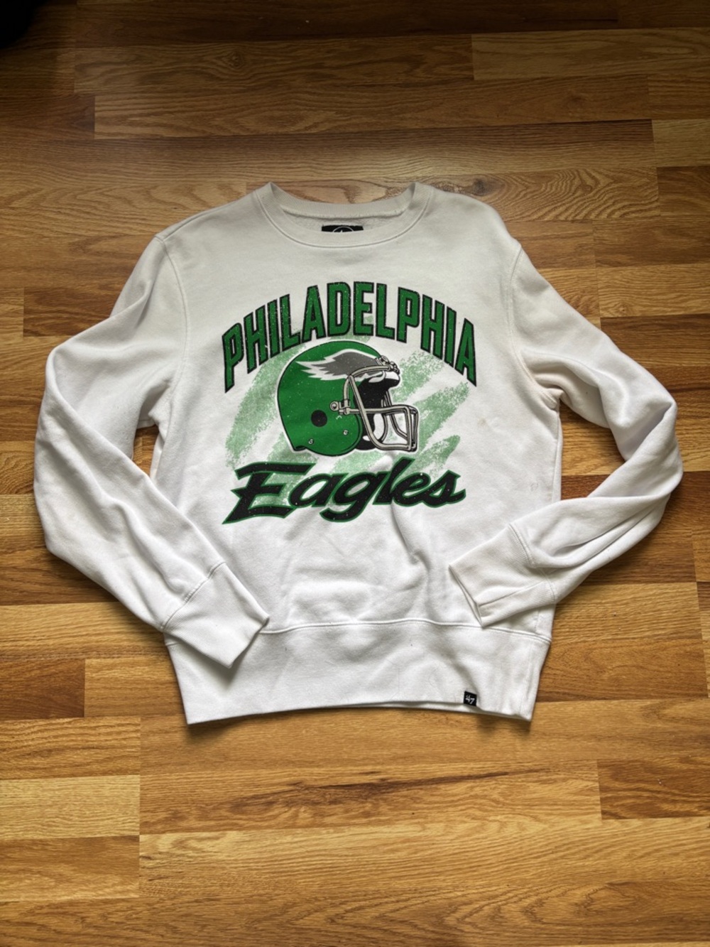 Philadelphia Eagles White Crewneck Sweatshirt